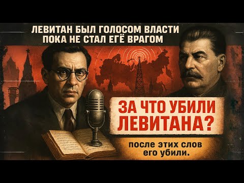 Видео: ЛЕВИТАН - ДИКТОР, КОТОРОГО УБИЛИ ЭТИ ЗА СЛОВА!