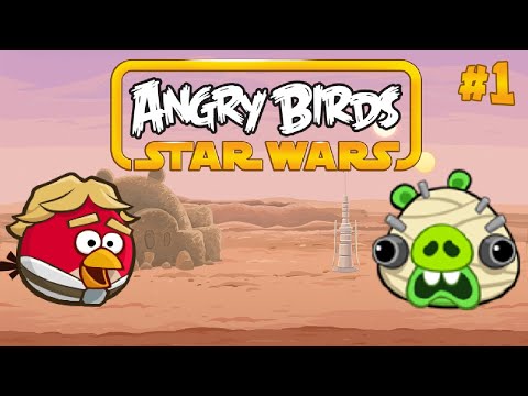 Видео: Angry Birds Star Wars - Серия 1 - Тревожный Татуин