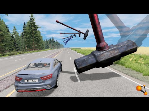 Видео: МОЛОТЫ СМЕРТИ! СТРАШНОЕ ИСПЫТАНИЕ НА ТРАССЕ | BeamNG.drive