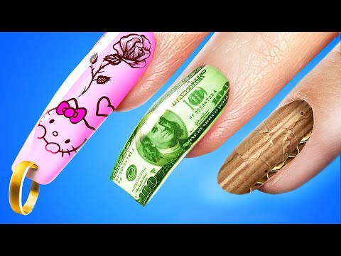 Видео: Короткие vs длинные vs гига длинные ногти! Проблемы коротких и длинных ногтей