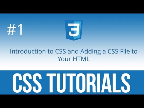 Видео: CSS Tutorials #1 Введение в CSS. Добавляем ваш первый CSS файл в HTML
