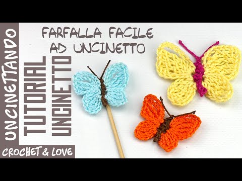 Видео: Маленькая бабочка крючком — пошаговое руководство