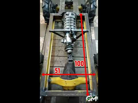 Видео: Размеры рамы самодельного минитрактора