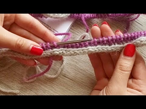 Видео: ЛОПАПЕЙСА. Как вязать спицами Ай-корд по кругу из двух цветов