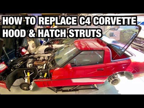 Видео: Замена стойки капота и люка Corvette C4