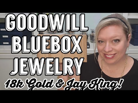 Видео: 18-каратное золото 💛 Джей Кинг 💛 Стерлинговое серебро 925 пробы в этой ювелирной банке Goodwill B...