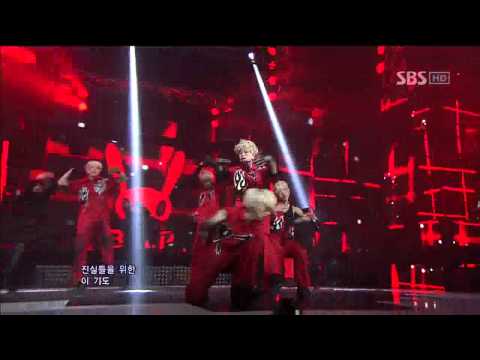 Видео: B.A.P [Warrior] @SBS Inkigayo Популярная песня 20120205