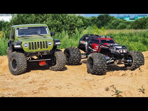 Видео: Не спорь с ЛЕГЕНДОЙ! ... JEEP не ожидал такого от Traxxas Summit ... RC OFFroad 4x4