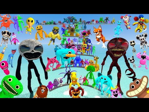 Видео: Спартанец пинает новый сад семьи Банбан в затопленных землях, Поппи Сирен Хагги в Garry's Mod!