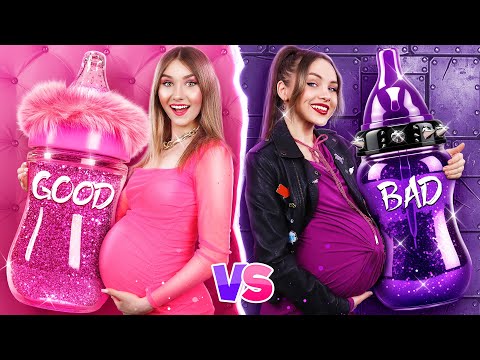 Видео: Хорошая Девушка vs Плохая Девушка Стали Мамами! Родительские Хаки