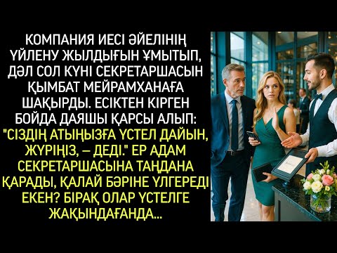 Видео: Әйелінің жылдығын ұмытып, компания иесі дәл сол күні секретаршасын қымбат мейрамханаға шақырды…