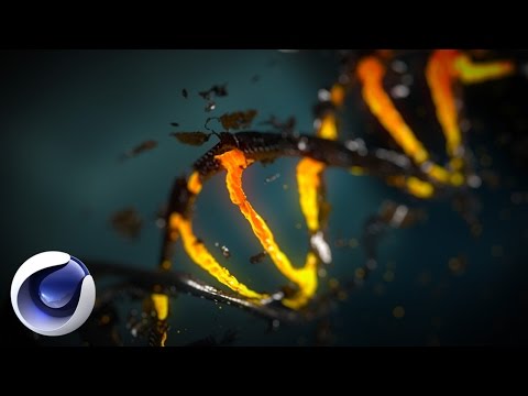Видео: Cinema 4D - Молекула ДНК
