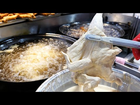 Видео: почему корейская курица так знаменита! всего за 4,5 доллара жареная курица и курица-гриль