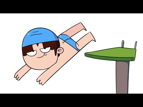 Видео: Мои Прыжки В Воду (анимация)