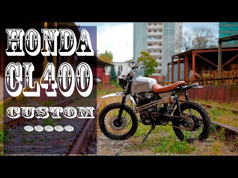 Видео: Мотоцикл HONDA CL400 скремблер, кастом #МОТОЗОНА №11