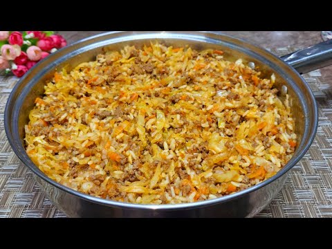 Видео: Вкуснее Голубцов! Беру КАПУСТУ и ФАРШ и готовлю к Ужину эту Вкуснятину. Намного Быстрее и Проще!