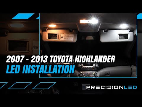 Видео: Светодиодная подсветка салона Toyota Highlander — как установить — 2-е поколение (2007–2013)