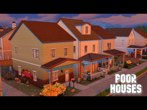 Видео: Бедные дома| Дома по соседству| Poor houses| Строительство| Симс 4| Sims 4| Speed build| No CC