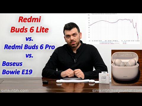 Видео: Redmi buds 6 Lite vs Pro vs Baseus Bowie E19. Тест АЧХ