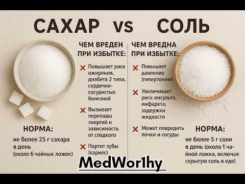 Видео: Сахар vs Соль 