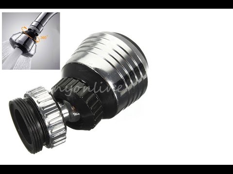 Видео: Регулируемый аэратор для крана из Китая