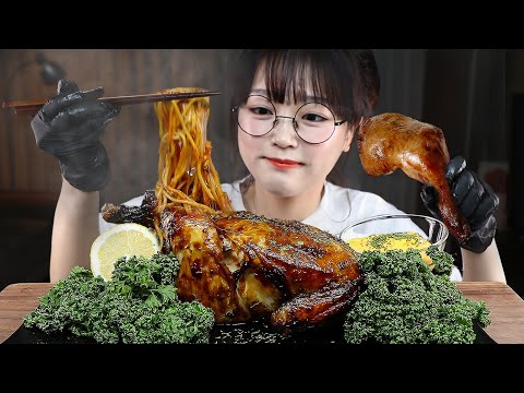 Видео: АСМР ЕДА КОПЧЁНАЯ КУРИЦА И СПАГЕТТИ🍗🍝 | MUKBANG