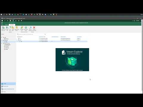 Видео: Veeam Backup & Replication 10 | Выполните восстановление с помощью Veeam Explorer