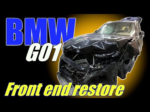 Видео: BMW G01 X3. Front end restore. Ремонт переда.