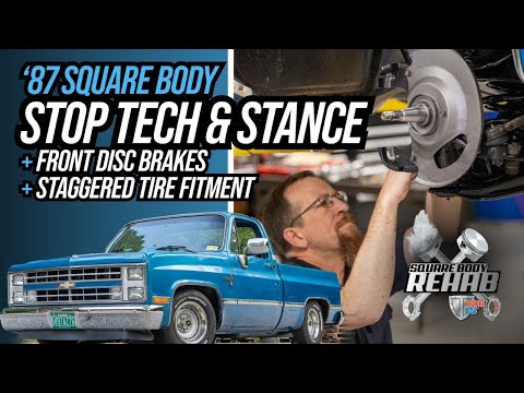Видео: Полная настройка переднего дискового тормоза и обновление подвески для квадратного кузова
