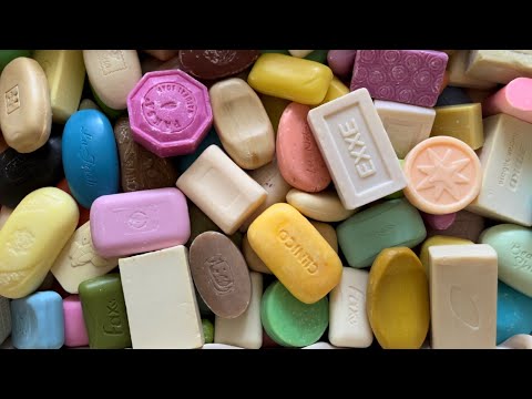 Видео: ASSORTED soap *662 | Cutting soap (no talking) | АСМР Резка мыла | #asmrsoap #carvingsoap