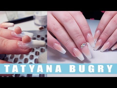 Видео: Наращиваю Ногти на ТИПСЫ/ товары с AliExpress / АМЕРИКАНСКИЙ маникюр/ Форма Балерина  Татьяна Бугрий