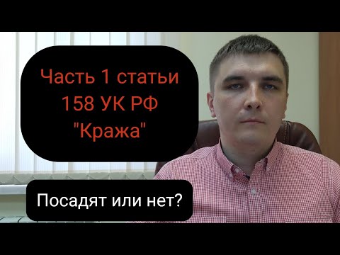 Видео: Часть 1 статьи 158 УК РФ. За что могут привлечь и основные принципы защиты.