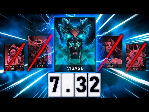 Видео: Вот почему ВИЗАЖ ТОП 1 герой в ПАТЧЕ 7.32 🤯 | VISAGE DOTA 2