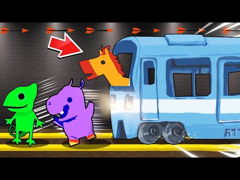 Видео: ПОЕЗД ЗАДАВИТ ТЕБЯ ЧЕРЕЗ 3..2..1..! ПОЛНЫЙ УГАР НА НОВОЙ КАРТЕ В ULTIMATE CHICKEN HORSE