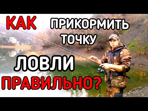 Видео: Закорм точки ловли. Как правильно прикормить рыбу. Как прикормить рыбу.