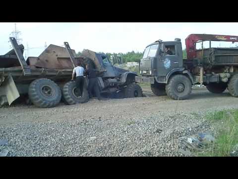 Видео: Краз немного застрял