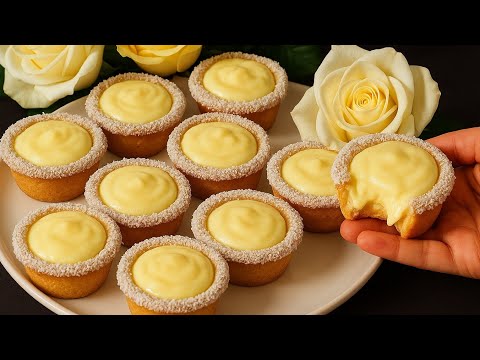 Видео: Кокосовые тарталетки с заварным кремом/ Кокосовый тарт.