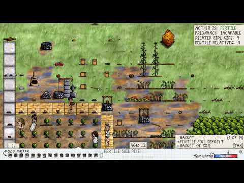 Видео: One Hour One Life. Сад. Готовка. Пошивка.