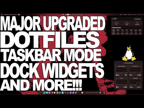 Видео: Виджеты Dock — это круто! И режим панели задач, и многое другое! | Hyprland | Quickshell |