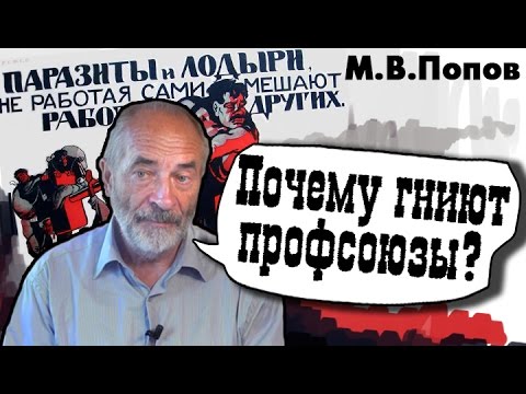 Видео: Почему гниют профсоюзы? М.В.Попов