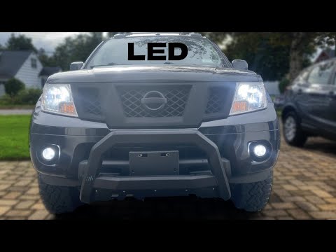 Видео: Как установить светодиодные фары на NISSAN FRONTIER! Обзор светодиодных фар Auxito!