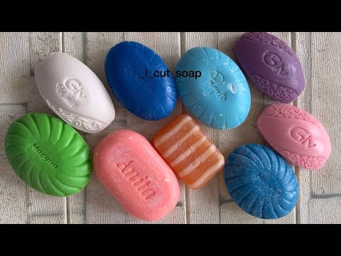 Видео: ASMR cutting dry soap/soap carving/ relax video/резка сухого мыла