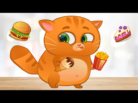 Видео: Суровый КОТИК БУБУ #58. Бубу ТОЛСТЯК. Мультик ИГРА про котят на Игрули TV
