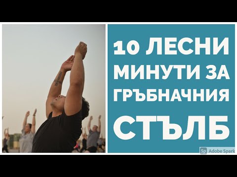 Видео: Практика за Гръбначния стълб 10 минути | лесна йога