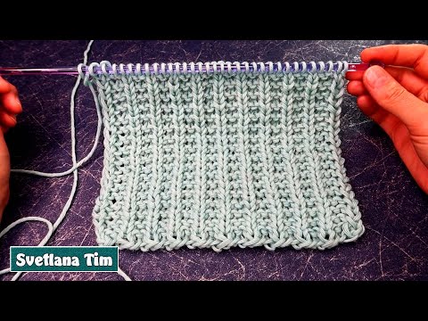Видео: Очень Простой Узор Спицами "Gloria" - Вязание для начинающих. Уроки Вязания / svetlana tim