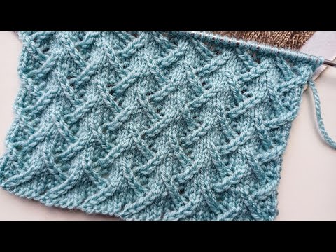 Видео: Симпатичный ажурный узор🌲/Схема узора/ Cute openwork pattern😊