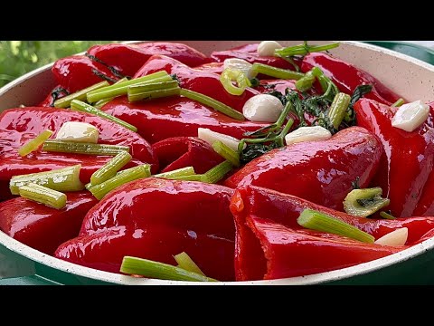 Видео: Армянская Закуска из Красного Перца/Как Сохранить на Зиму/Очень Вкусно!