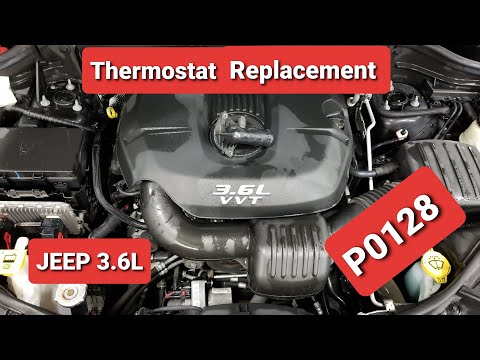 Видео: P0128 Замена термостата Jeep Chrysler Dodge Ram 3.6L — КАК СДЕЛАТЬ —