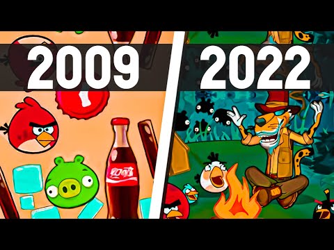 Видео: Эволюция УДАЛЕННЫХ игр Angry Birds (2009 - 2022) Cheetos, Coca Cola, McDonald’s..