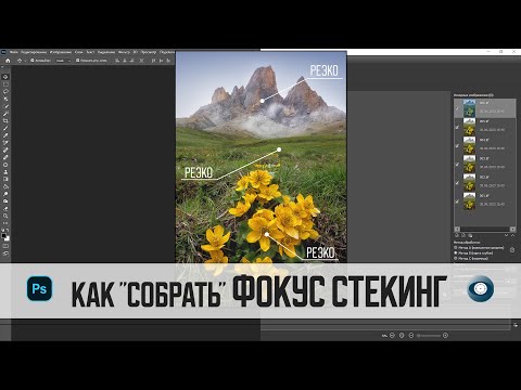 Видео: Как собрать фокус стекинг в Photoshop и Helicon focus